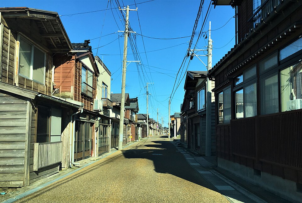 出云崎 妻入式街景