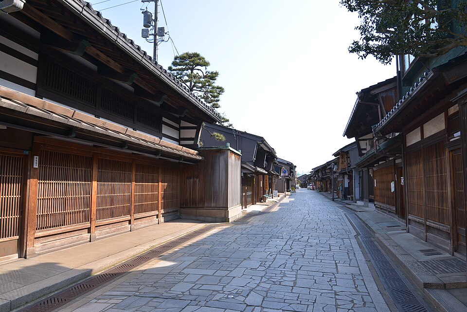 Kanayamachi, casas de celosías (Takaoka)